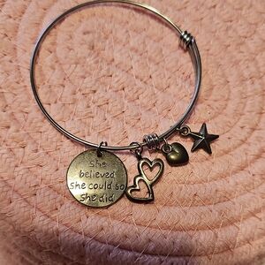 Inspirational Gold Charm Bracelet